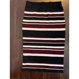 Rachel Roy Striped Sweater Skirt Women Muliticolored  Size S